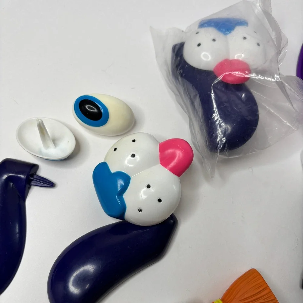 Mr Potato Head Pumpkin Push In Pieces Witch Dog Pig Dog Cat Vintage Halloween